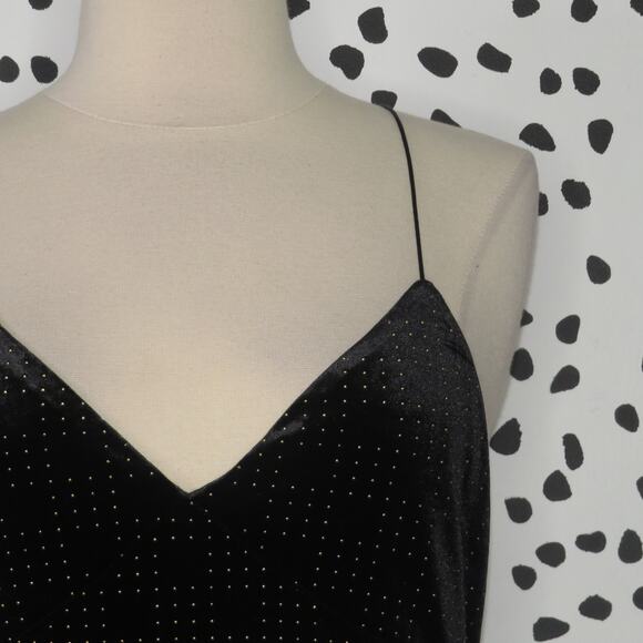 House of Harlow 1960 x Revolve Black Velvet Rae Crisscross Back Slip Dress - Picture 4 of 11